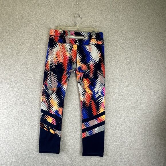 Athleta Women's Lava Sonar Printed Multicolored High Waist Leggings Size S Retro - Picture 6 of 11